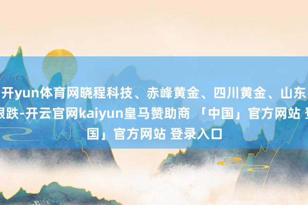 开yun体育网晓程科技、赤峰黄金、四川黄金、山东黄金等跟跌-开云官网kaiyun皇马赞助商 「中国」官方网站 登录入口