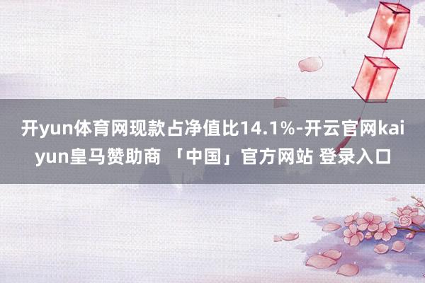 开yun体育网现款占净值比14.1%-开云官网kaiyun皇马赞助商 「中国」官方网站 登录入口