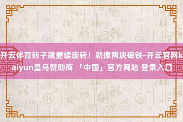 开云体育转子就握续旋转!就像两块磁铁-开云官网kaiyun皇马赞助商 「中国」官方网站 登录入口
