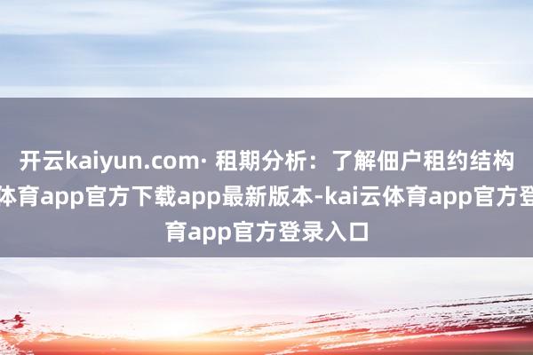 开云kaiyun.com· 租期分析：了解佃户租约结构-kai云体育app官方下载app最新版本-kai云体育app官方登录入口
