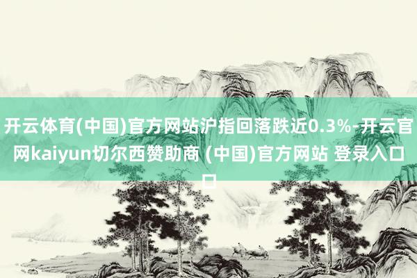 开云体育(中国)官方网站沪指回落跌近0.3%-开云官网kaiyun切尔西赞助商 (中国)官方网站 登录入口
