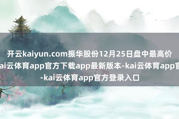 开云kaiyun.com振华股份12月25日盘中最高价报31.8元-kai云体育app官方下载app最新版本-kai云体育app官方登录入口